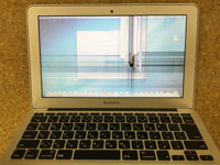 MacbookAir 液晶割れ