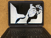VGN-NS52JB 液晶割れ