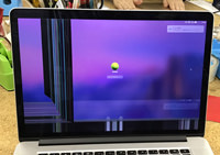 Retina 15 液晶割れ