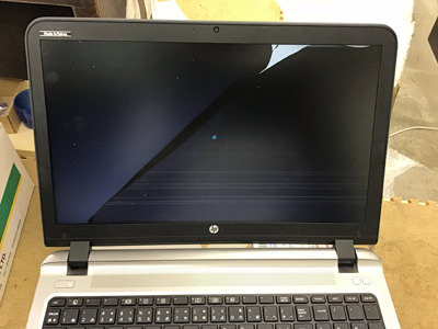 HP ProBook 450 G3 タッチパネル割れ