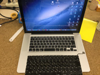 MacbookPro A1286 キーボード交換