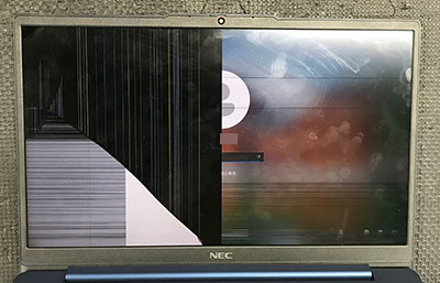 PC-N1455HAL 液晶割れ