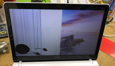 SONY VJF156C11Nのパソコン修理 画面割れ | パソコン修理ブログ