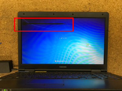 東芝 B552 Gのパソコン修理 画面に線がある パソコン修理ブログ