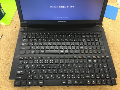 Lenovo　B590　Windows10　キーボードの一部に接触不良あり
