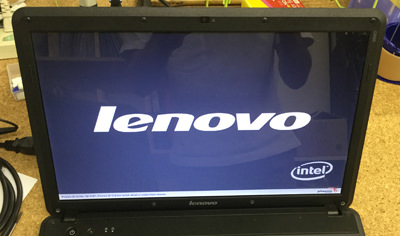Lenovo メーカーロゴから進まない ハードディスク交換 パソコン修理ブログ