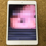 iPad Mini 2の液晶交換 表示不良 一部だけ見えない修理