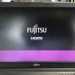 富士通パソコン 画面の下側に紫の帯が発生した修理